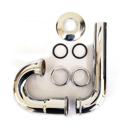 Thrifco Plumbing 17 Gauge 1-1/4 Inch x 1-1/4 Inch Chrome Plated Brass Tubular P-Trap 4402801